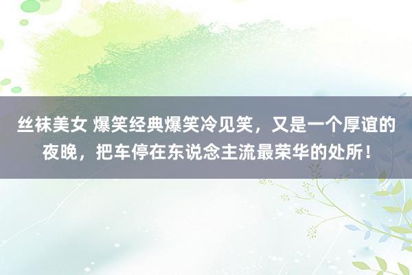 丝袜美女 爆笑经典爆笑冷见笑，又是一个厚谊的夜晚，把车停在东说念主流最荣华的处所！