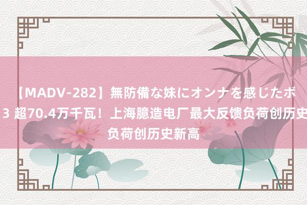 【MADV-282】無防備な妹にオンナを感じたボク。 3 超70.4万千瓦!上海臆造电厂最大反馈负荷创历史新高